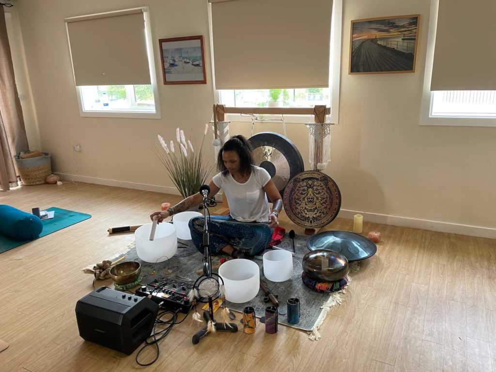 sound bath near me music therapy gloucestershire tewkesbury worcester gloucester experience gift hen mothers day birthday experience yoga wellness holistic bathing energy chakra balance spiritual